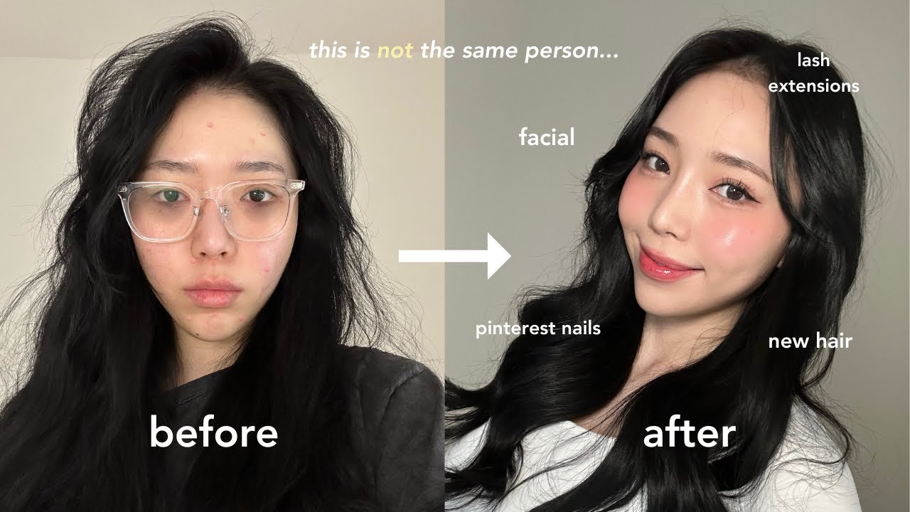 $1000 extreme glow up transformation in nyc (lashes, facial, scalp treatment, nails, etc.)