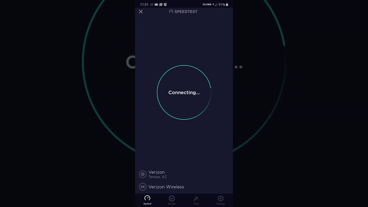 5G Ultra Wide Band in Downtown Phoenix, Arizona on the #GalaxyNote10+ 5g