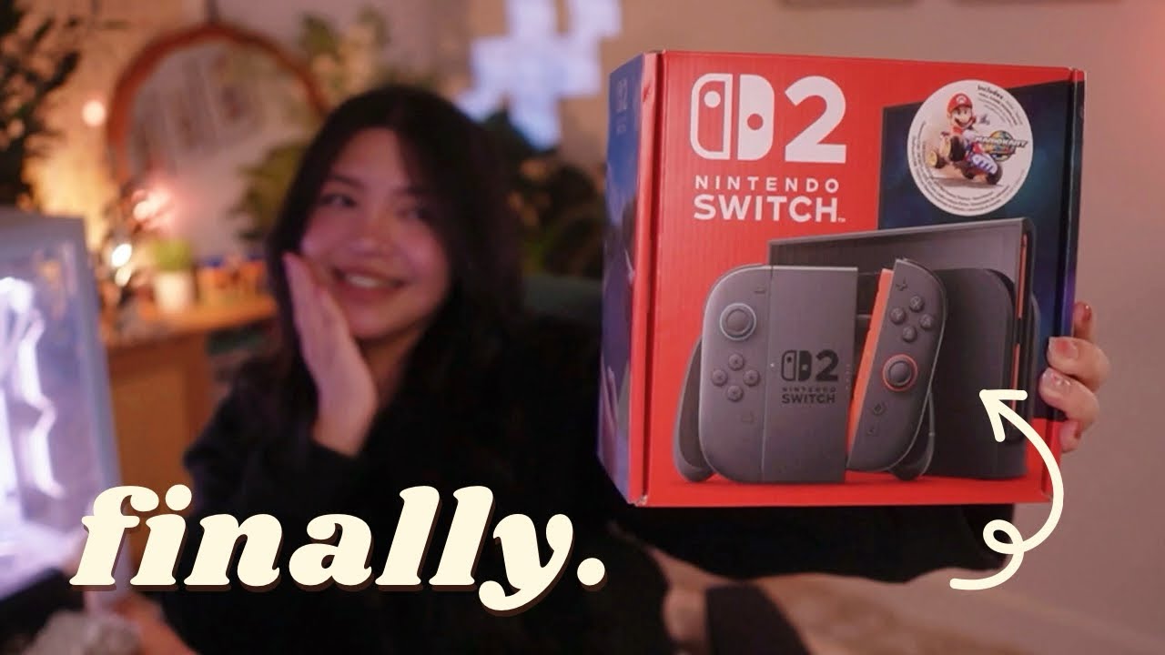 Распаковываем Nintendo Switch 2 ☁️ | Первые впечатления + краткое обновление канала! 🌱