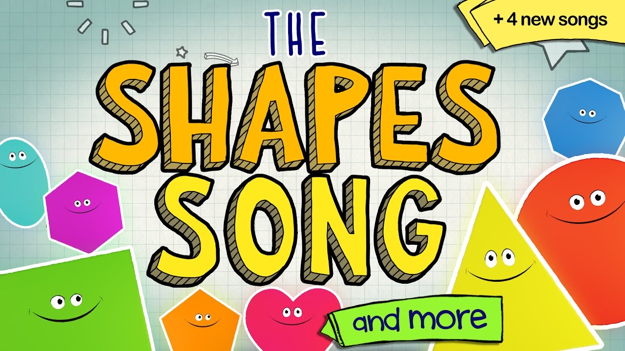 The Shapes Song and More 😀 🔴 💖  Learning songs for kids!