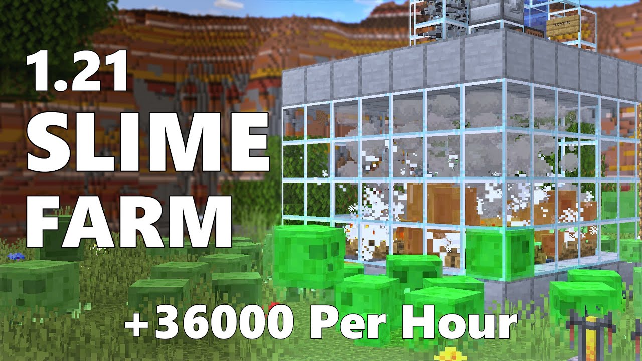 Minecraft OOzing Slime Farm Tutorial for 1.21 || 36000+ per Hour