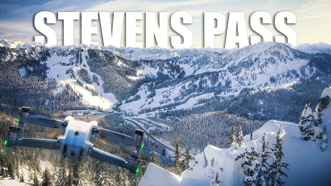 Stevens Pass Winter Drone Shots | Landscape Aerials