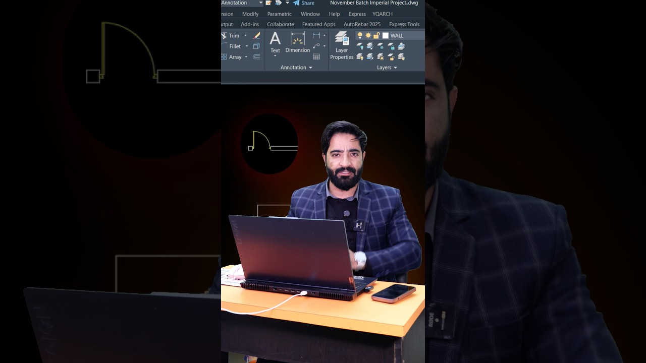 ✅Door placement in autocad #youtubeshorts #new #viralvideo&nbsp;#civil #autocad