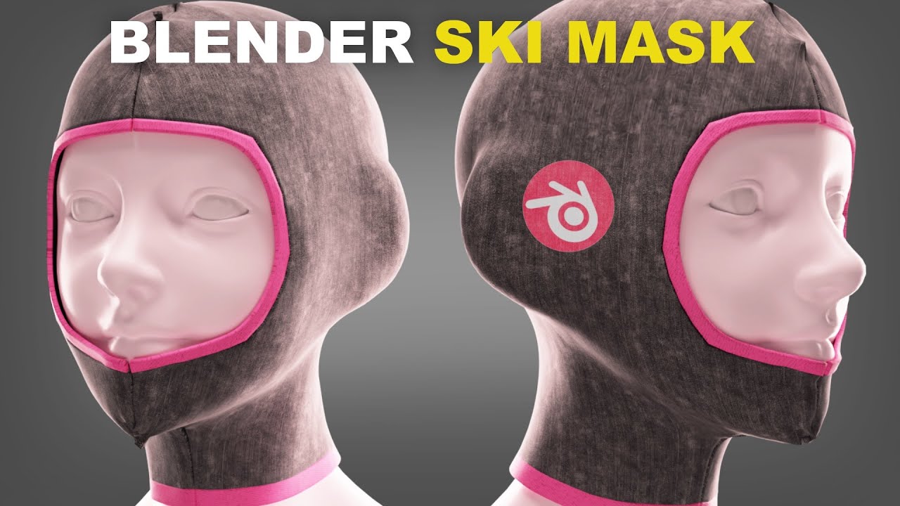Blender: Make This Ski Mask With Cloth Sim | EASY Tutorial