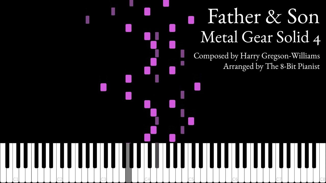 Father and Son from Metal Gear Solid 4 for piano (cover with sheet music)