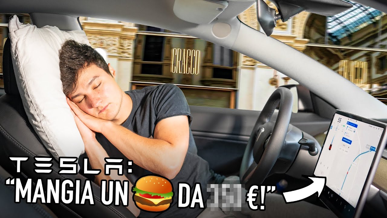 La TESLA DECIDE COSA MANGIO per 24 ORE! *AUTOPILOTA*