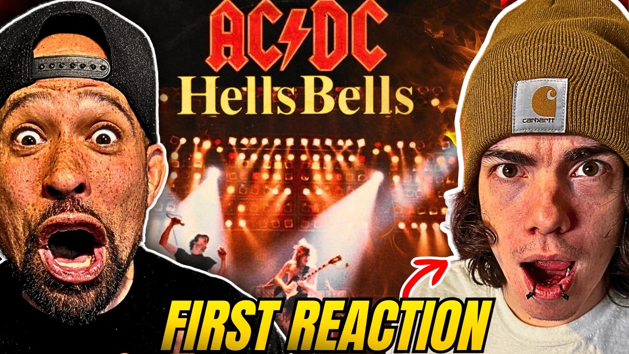 GEN-Z Metal Head DISCOVERS AC/DC - Hells Bells!!! These SOLOS are unmatched wtf....