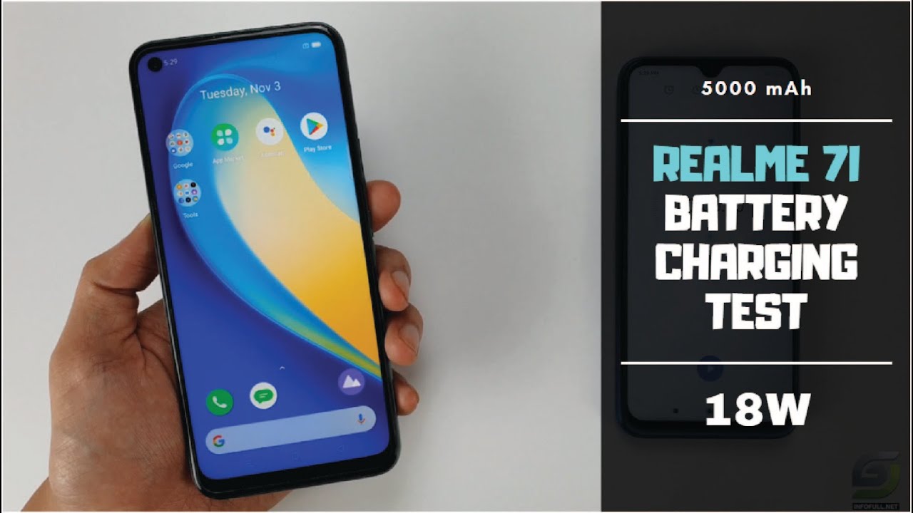 Realme 7i Battery Charging test 0% to 100% | 18W fast charger 5000 mAh