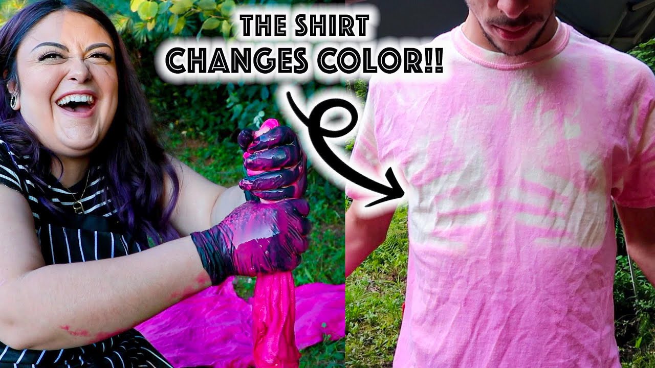 COLOR CHANGING FABRIC DYE! THESE SHIRTS CHANGE COLOR?!