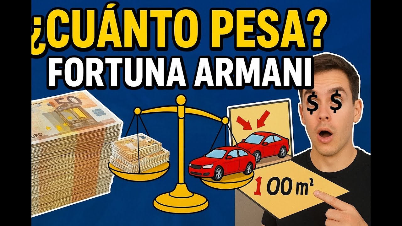 ¿Cuánto pesa la fortuna de Giorgio Armani en gramos? 🤯 | Comparativa matemática increíble