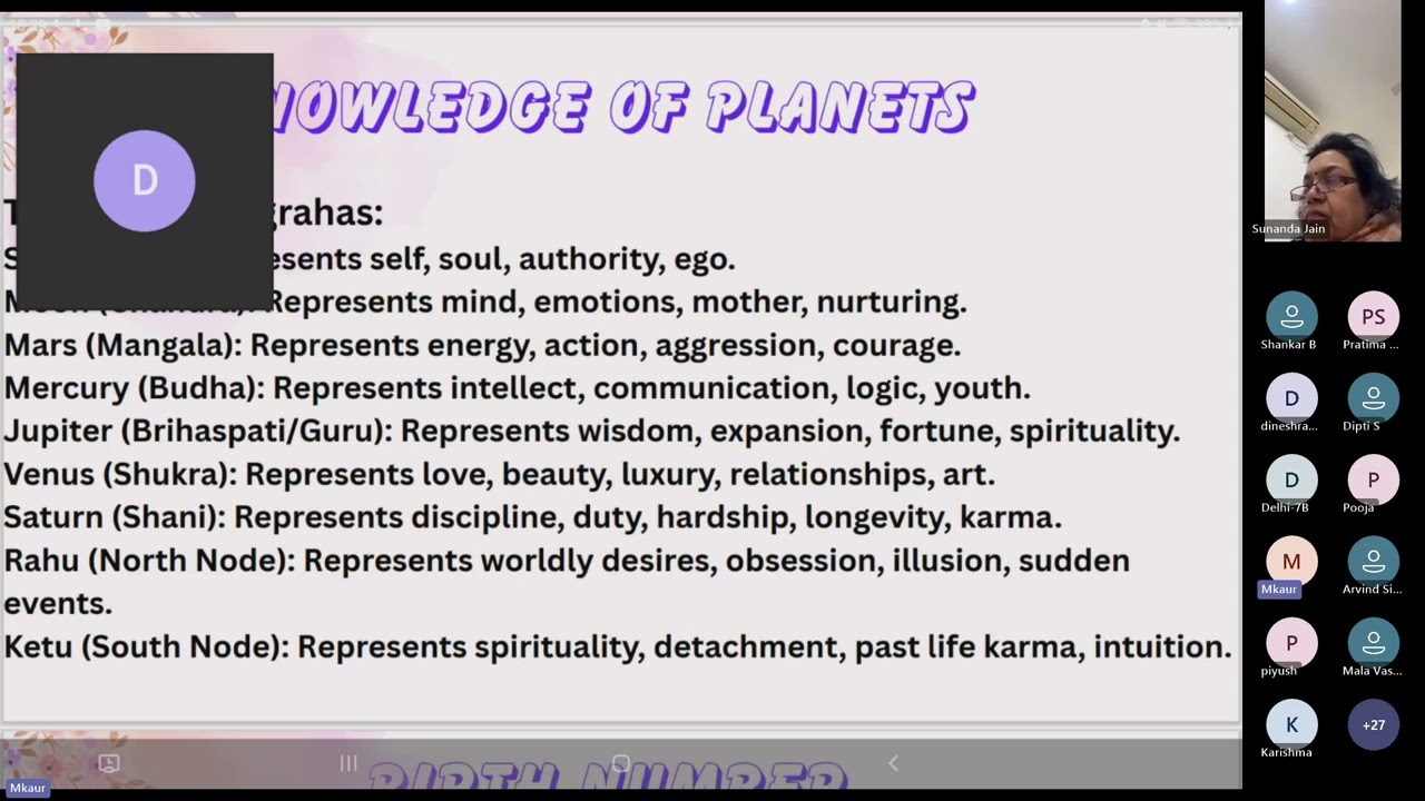 NUMEROLOGY DEMO CLASS