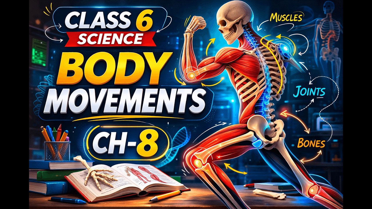 Body Movements Class 6 | NCERT Science Chapter Explained | CBSE