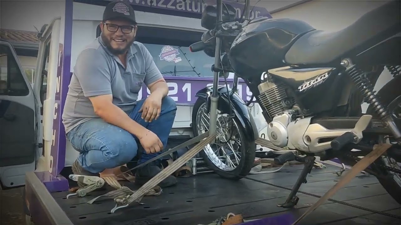 Como carregar MOTO na plataforma, com ajuda do CONTROLE REMOTO