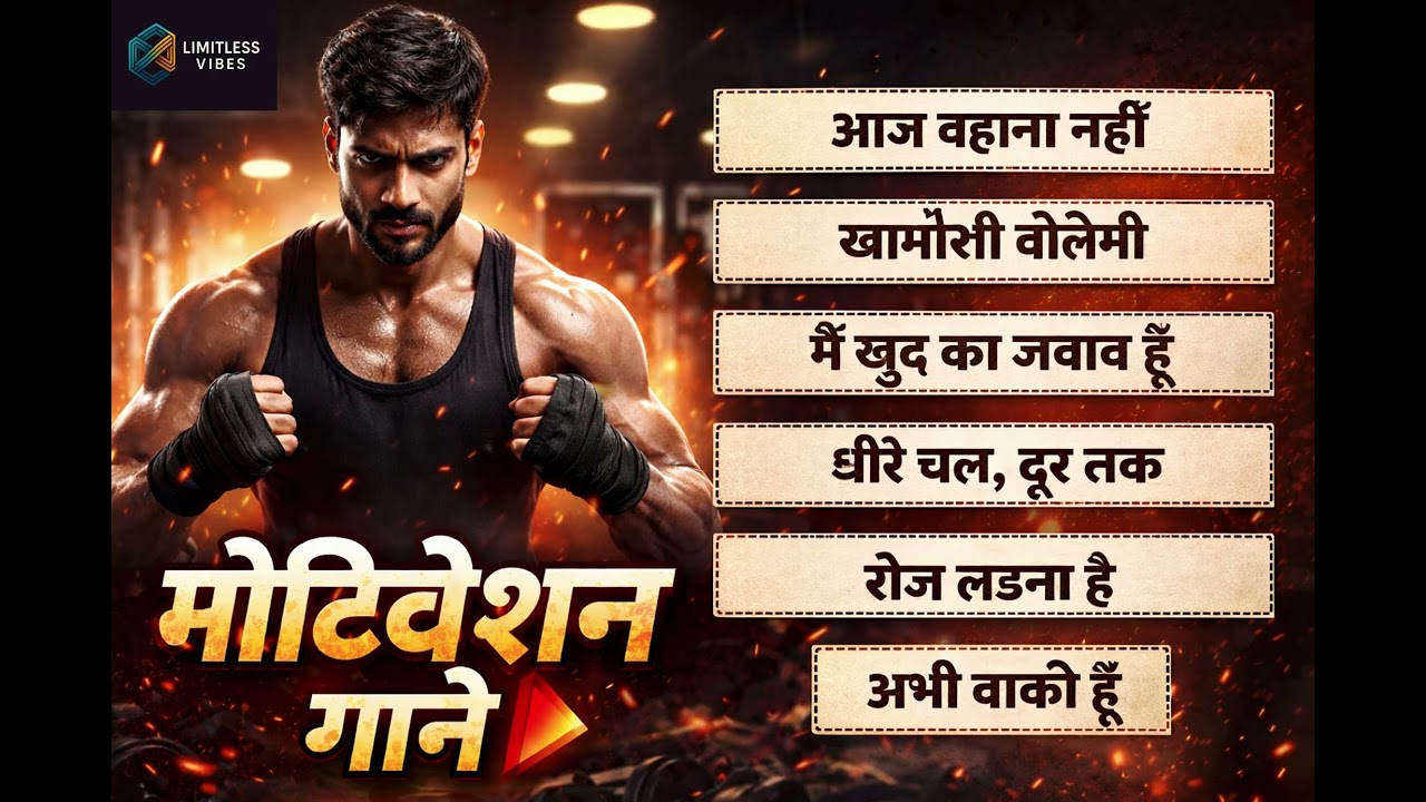 Top 6 Powerful Motivation Songs 💪 | Gym Motivation | Aaj Bahana Nahi
