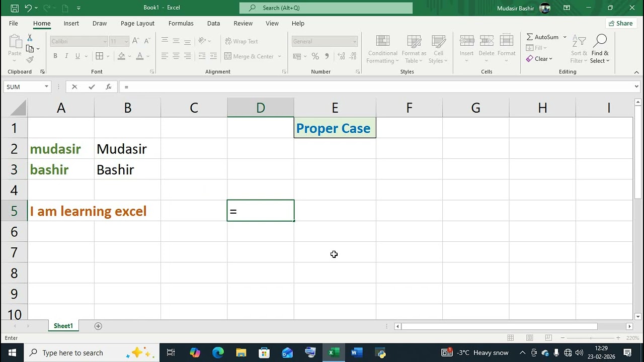 Proper Case in Excel/#V68