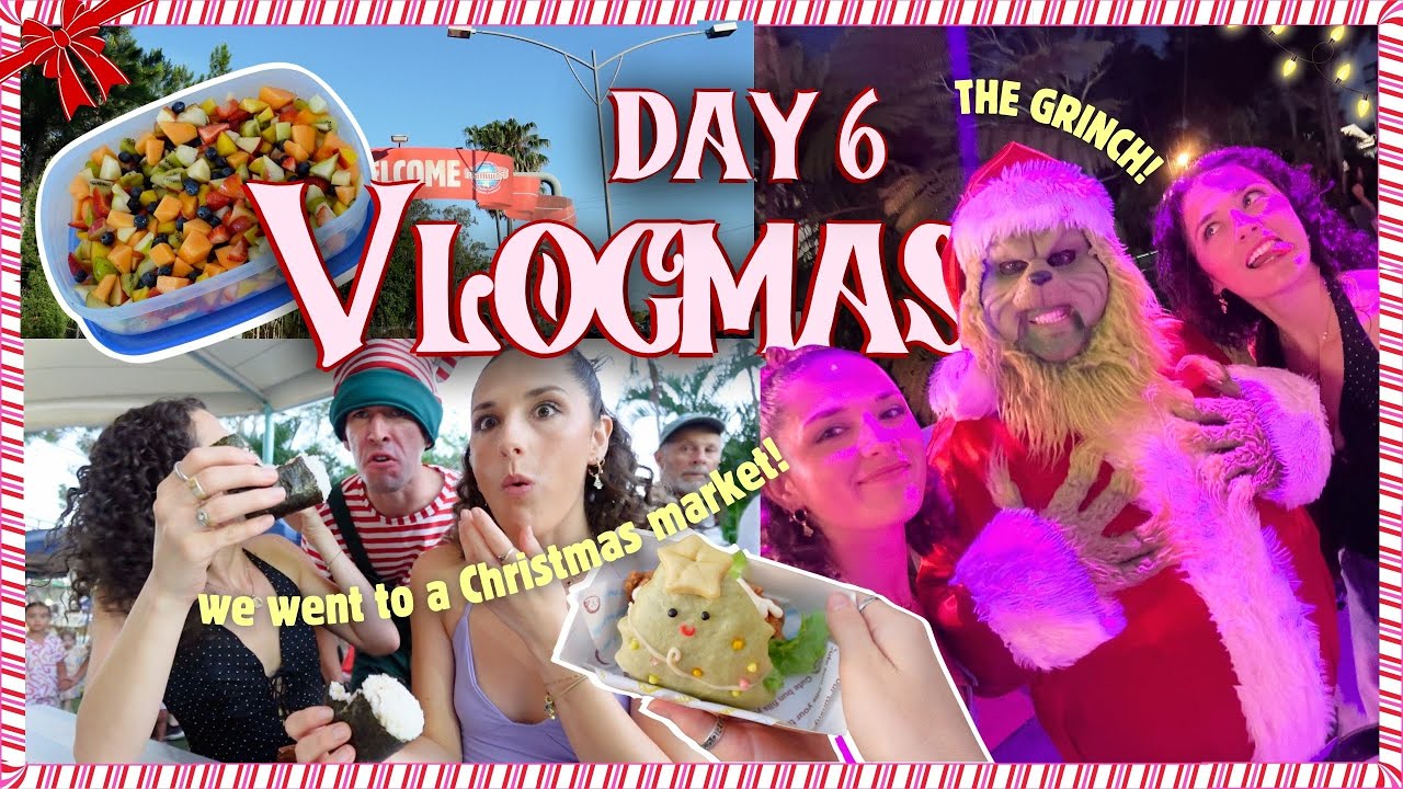 Рождественский ночной рынок, уличная еда и душевные беседы 🎂🍭 VLOGMAS ДЕНЬ 6