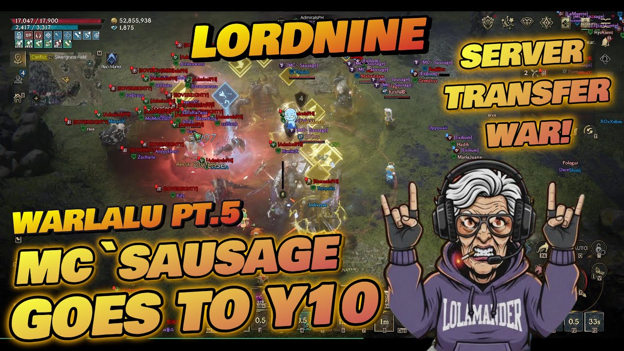 WARLALU PART 5. Y5 to Y10. Server Transfer War! LOLAMANDER IN!  | LORDNINE: Infinite Class SEA.