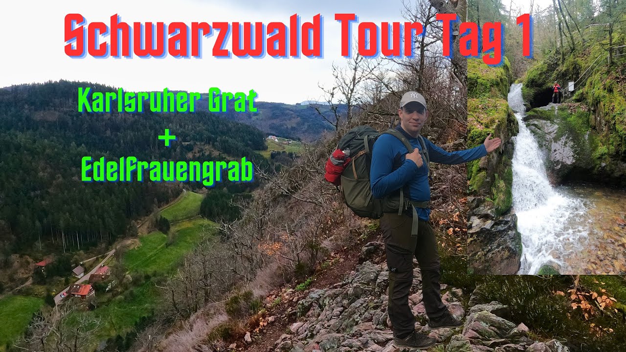 Schwarzwald Tour Tag1 Karlsruher Grat+Edelfrauengrab Ottenhöfen bis Seebach