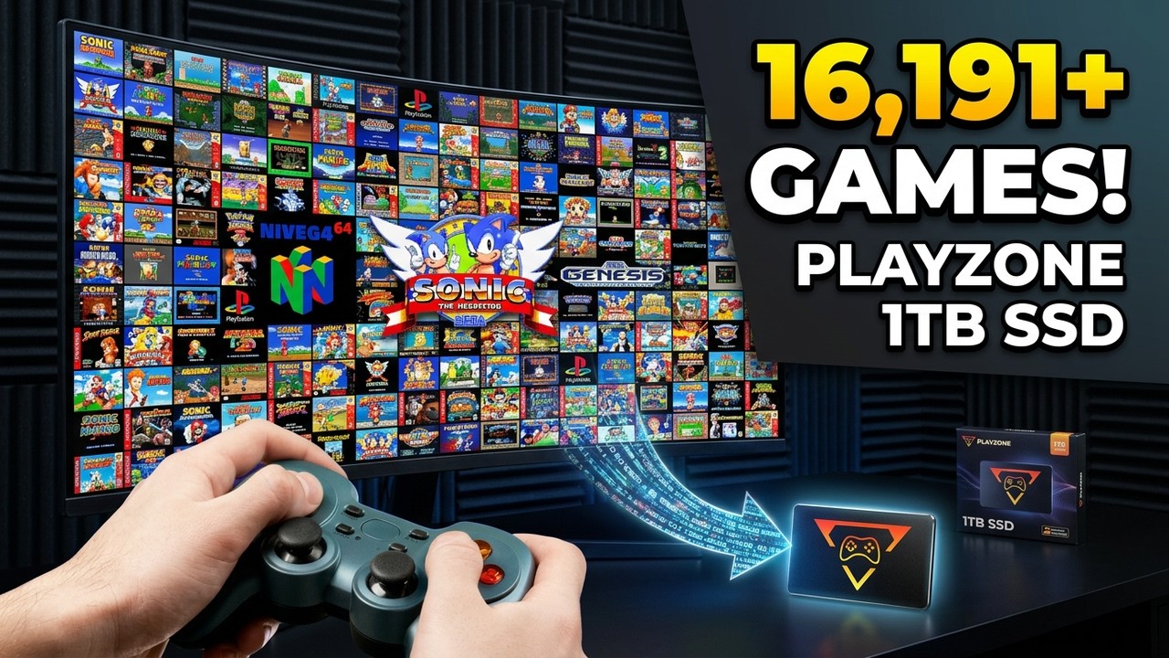 Is This the Coolest Way to Play Old Games?  Playzone 1TB Gaming SSD!