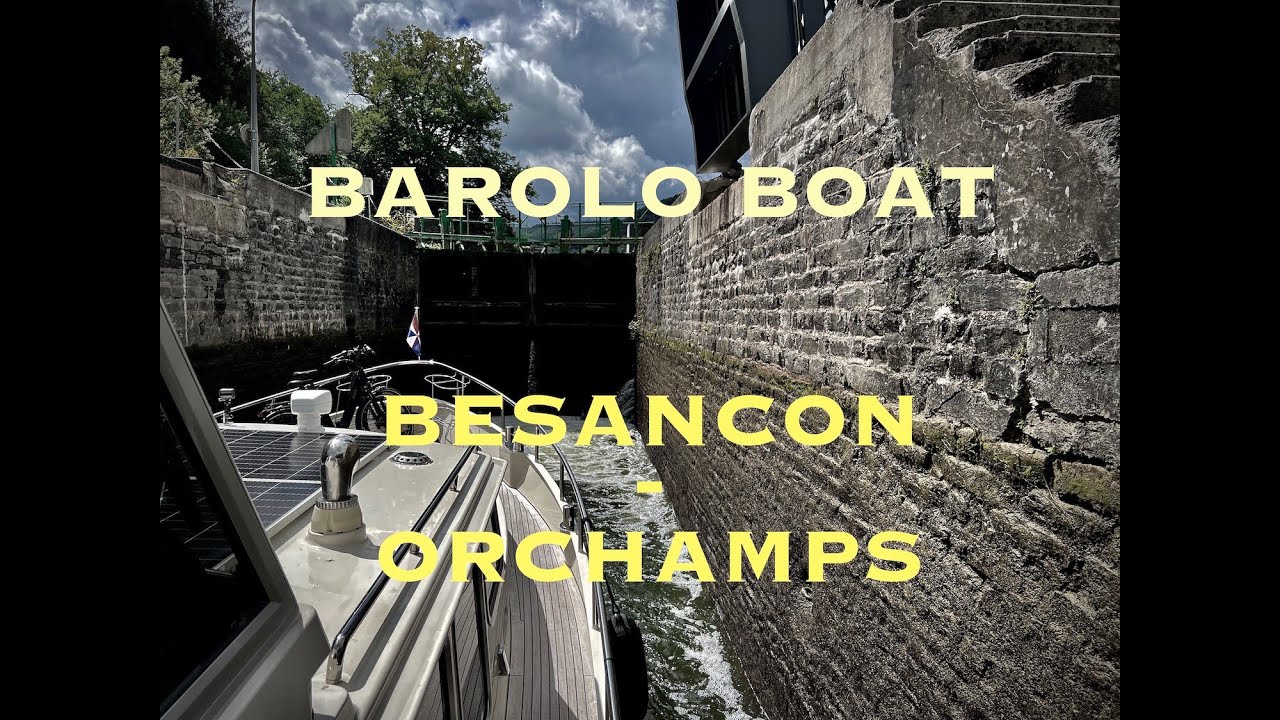 Timelapse nr 039 from Besançon to Orchamps sailing the Rhône au Rhin Canal (in 4K) part 2
