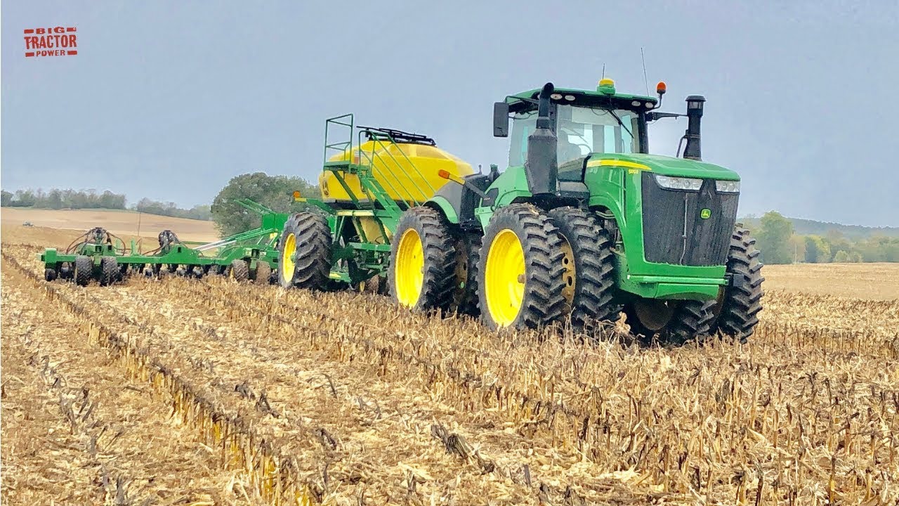 HIGH TECH | John Deere 9370R Tractor Seeding Wheat