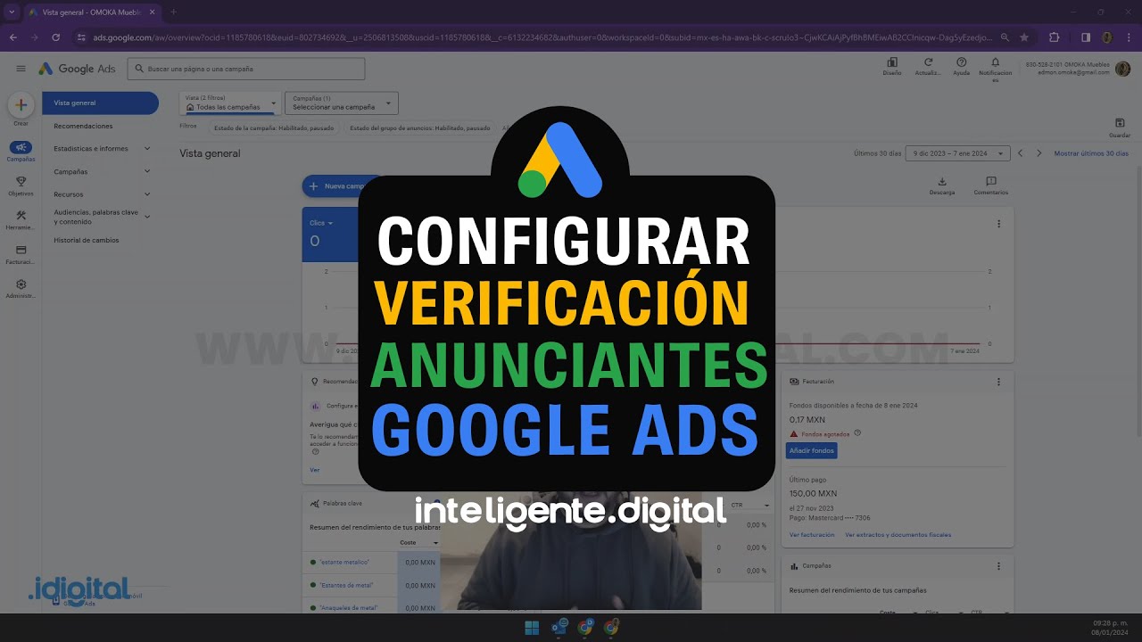 Verificacion anunciantes google ads 2024