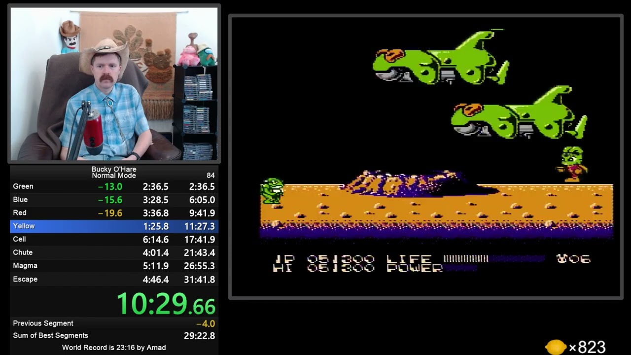 Bucky O' Hare (NES) speedrun in 29:56 by Arcus