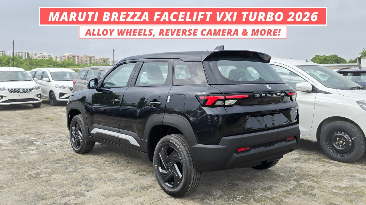 New Maruti Brezza Facelift VXI Turbo 2026 Walkaround | Black colour | Brezza VXI Turbo 2026