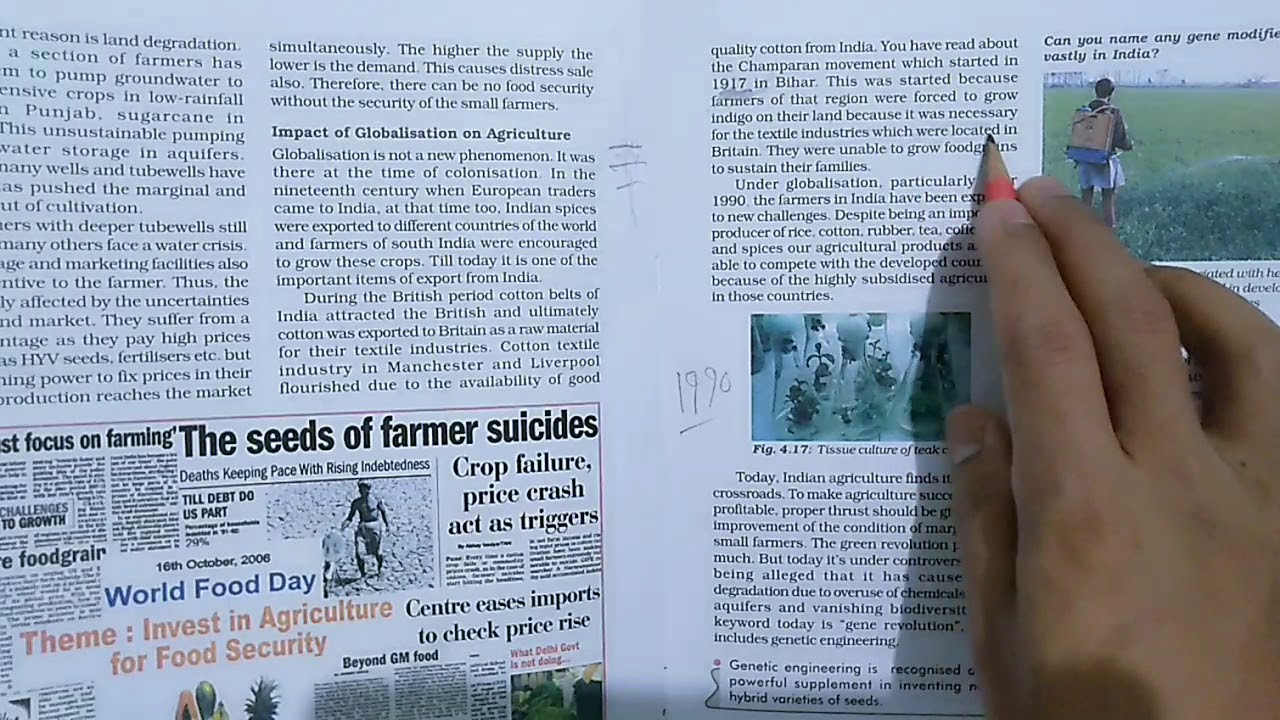Class- 10 Geography Chapter-4 Topic - Impact of Globalization on Indian Agriculture.  By-Thomas Sir.