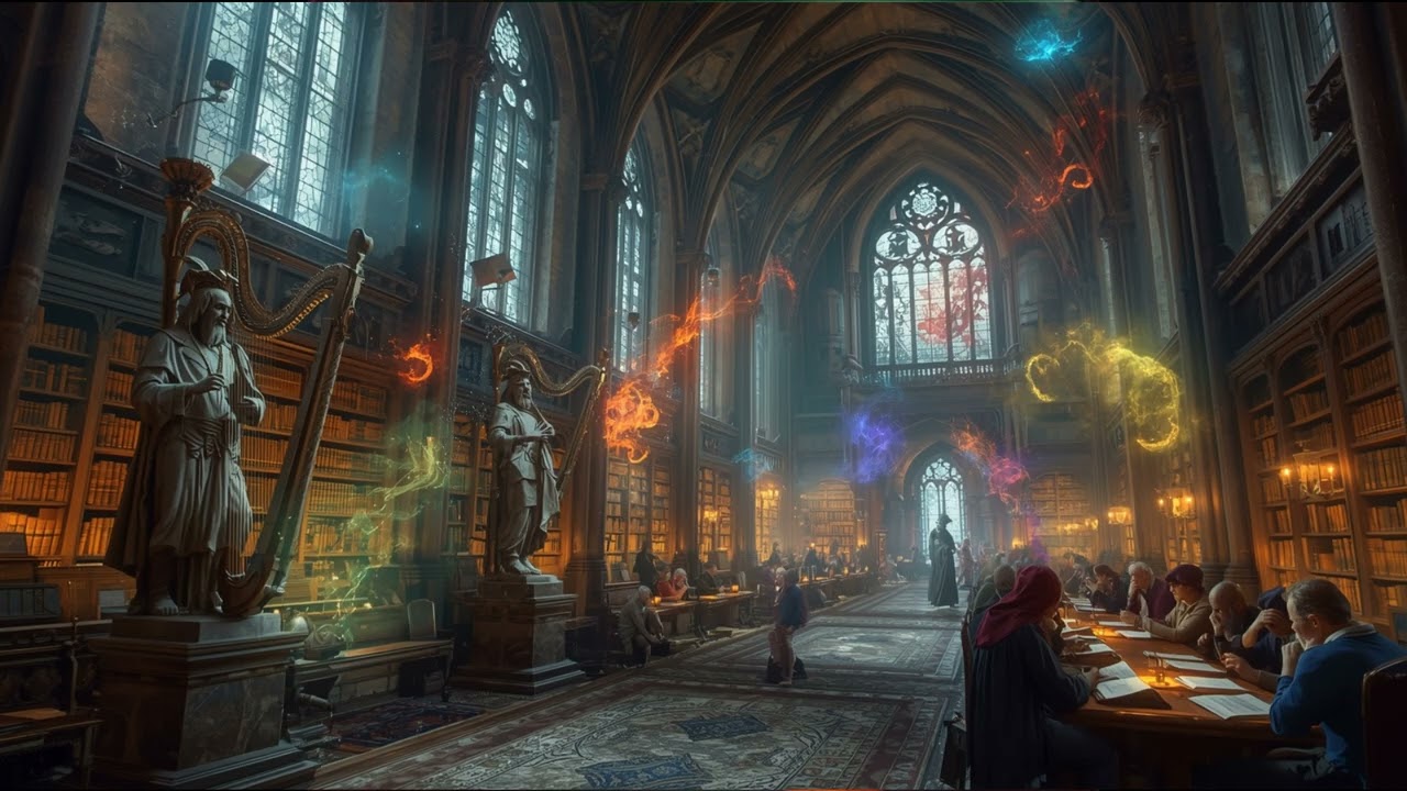 Wizard’s Tower Library Tavern Music (1 Hour) – Magical Arcane Ambience for DnD & TTRPG