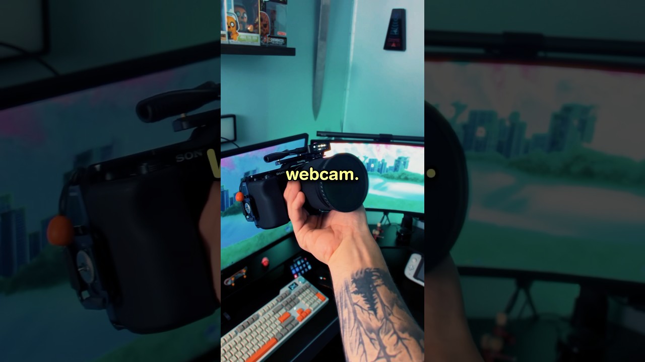 DSLR как веб-камера для стриминга 😳 #шорты