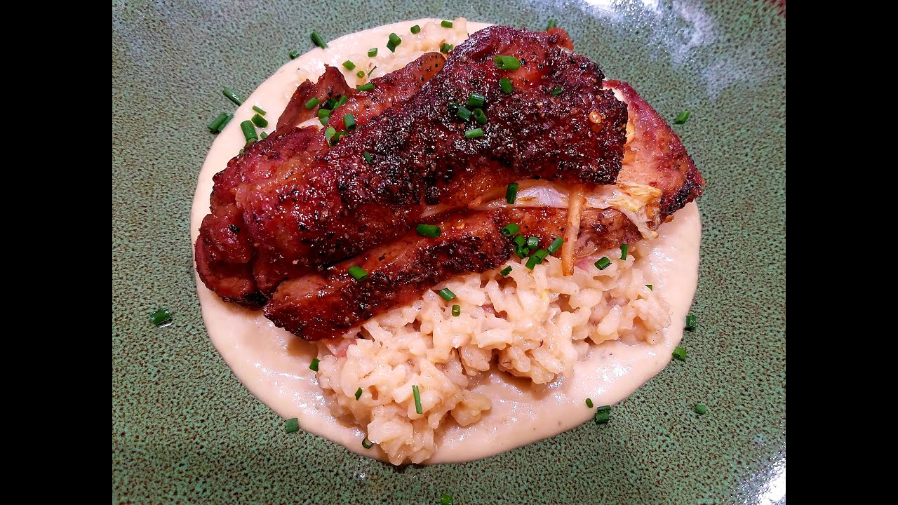 Gavin Tachibana_Roasted Pork with Kimchi Bacon Risotto #kimchicookoff