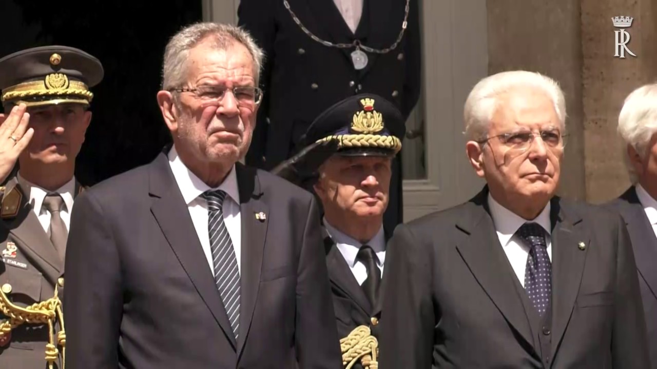 Mattarella riceve il Presidente della Repubblica d'Austria Van der Bellen