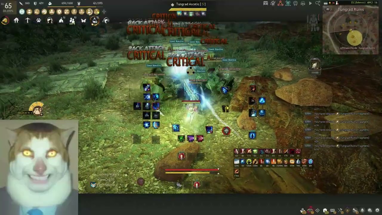 BDO Awakening Mystic Tungrad Ruins 67k/h