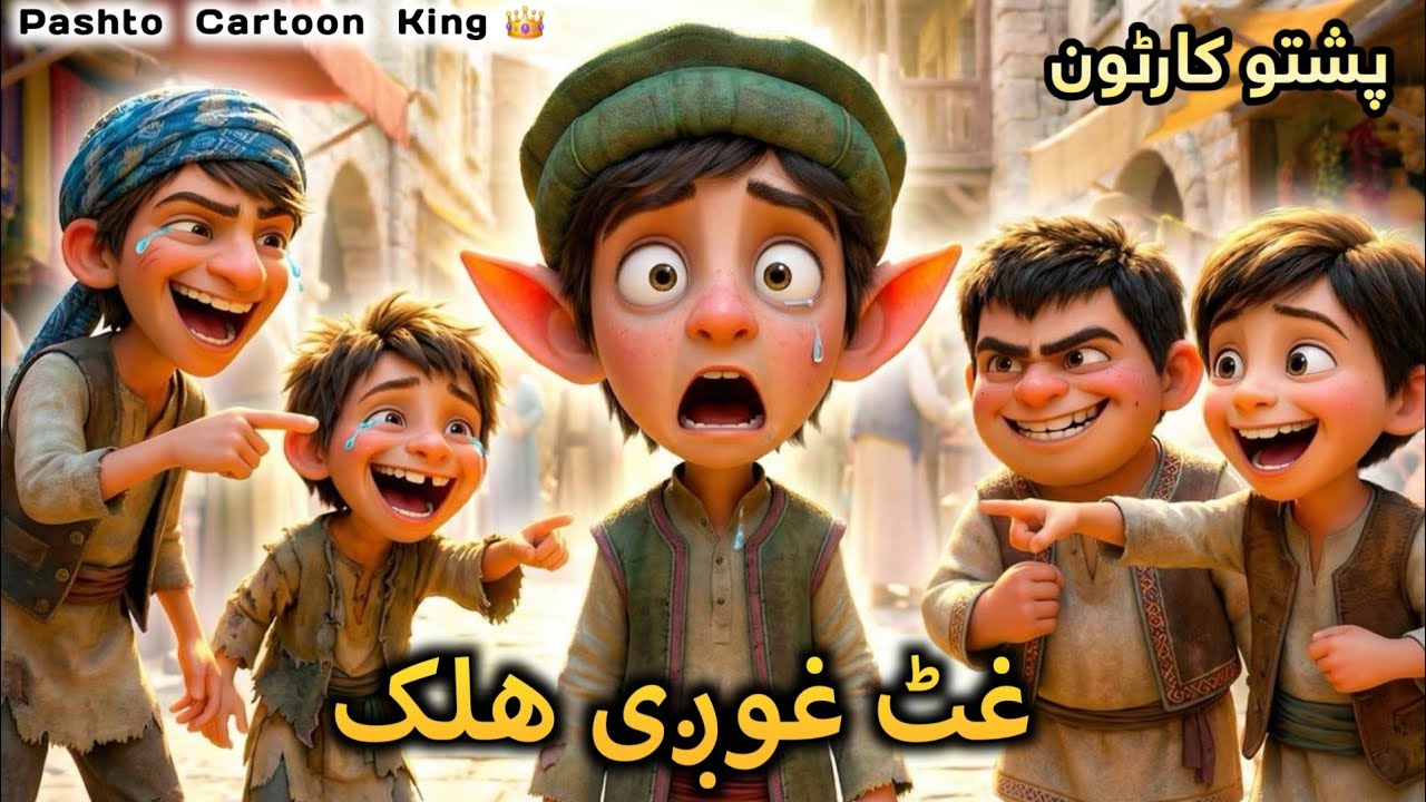 Big Ears Boy Story |  👂بڑے کان والا | Pashto Cartoon Movie/Film
