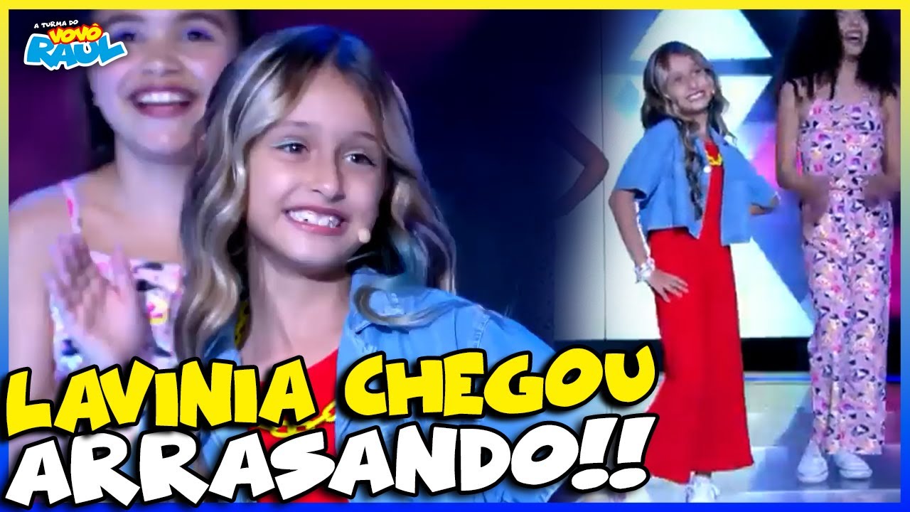 LAVÍNIA VAI PELA PRIMEIRA VEZ NO PROGRAMA E ARRAASA COM A MÚSICA 