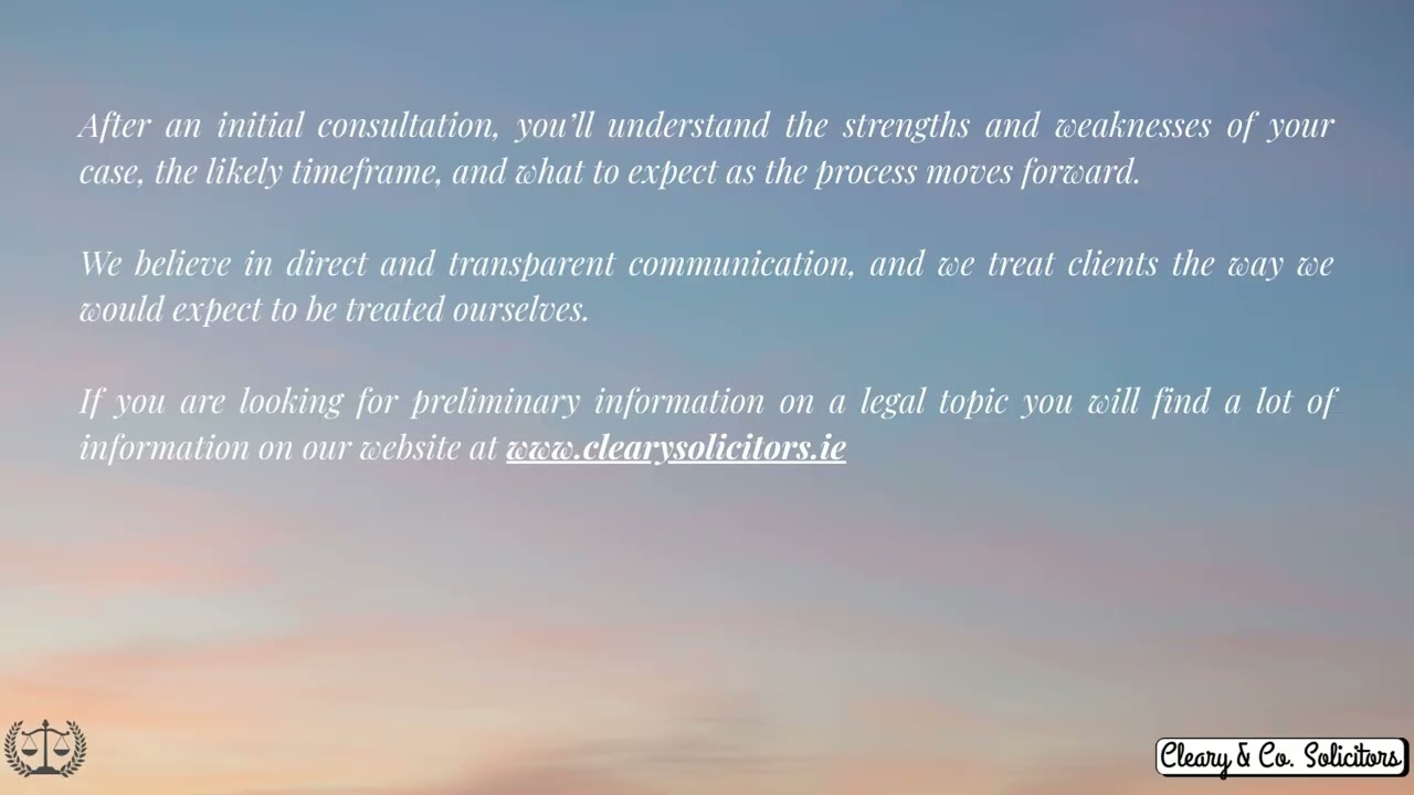 Personal Injury Law Solicitors Ireland - Cleary & Co.
