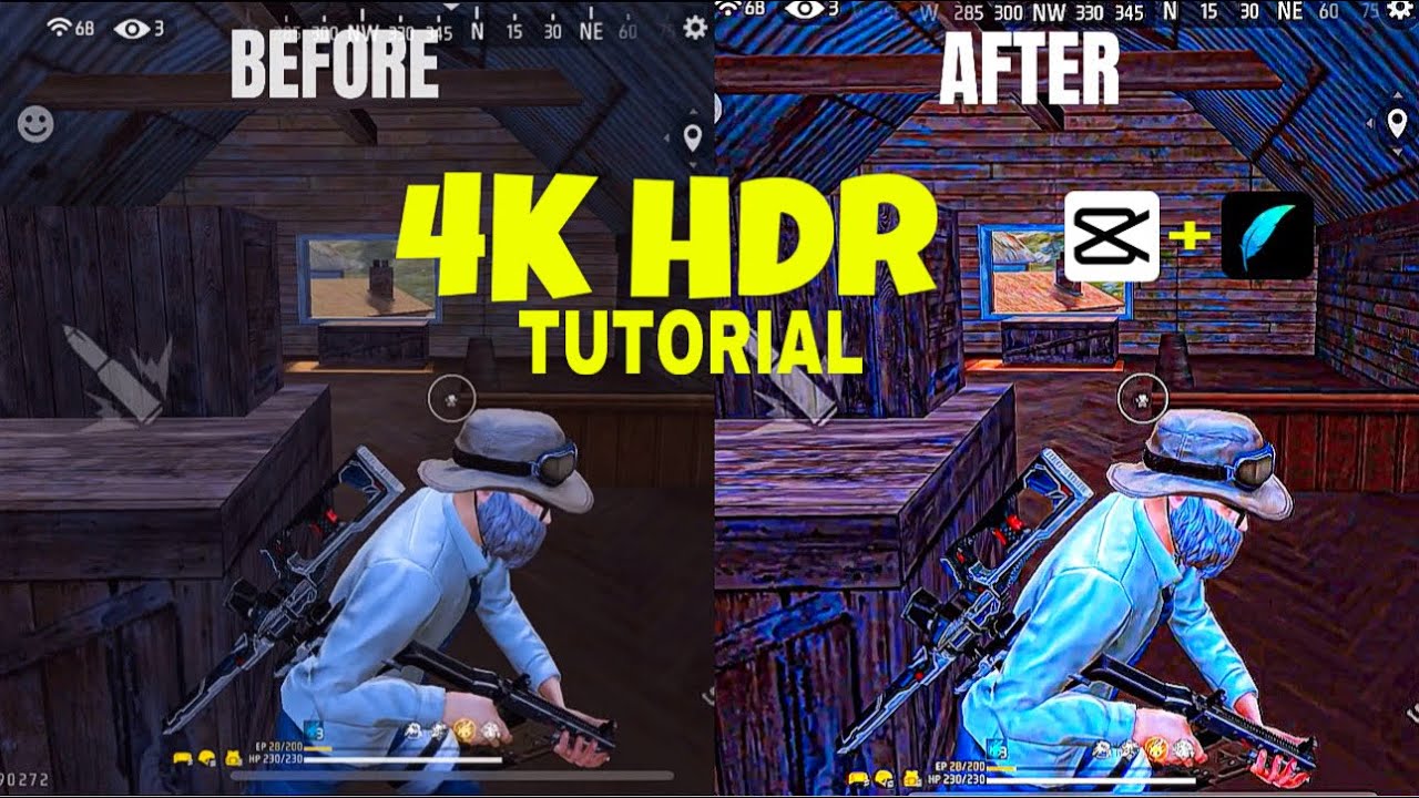 Freefire HDR Quality Tutorial By @BaxidoTV || How To Increase Freefire Video Quality 🔥