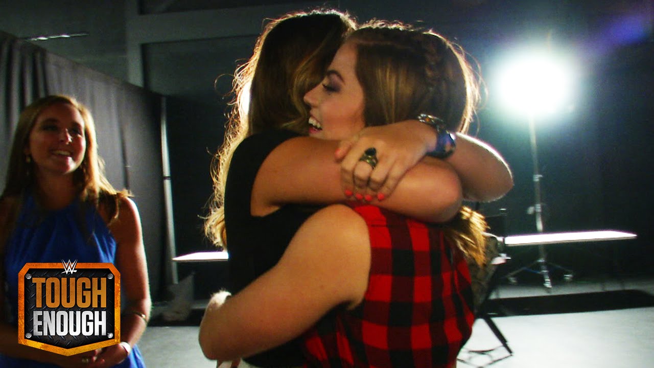 Sara and her parents embrace after the show: WWE Tough Enough Digital Extra, August 25, 2015
