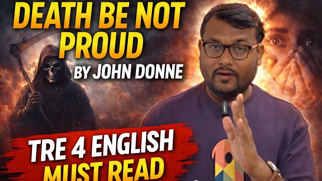 TRE 4 English 🔥 Death Be Not Proud by John Donne in 10 Minutes | TRE 4 ENGLISH |#bpsctre4#tre4update
