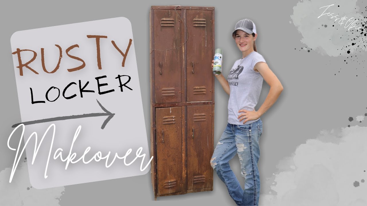 Can This Rusty Locker Be Saved?? Salvaging a Unwanted School Locker! Furniture Flipping