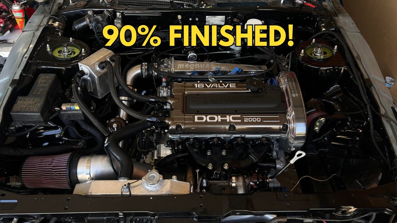 Galant VR4 Battery relocation| Engine bay is almost finished!