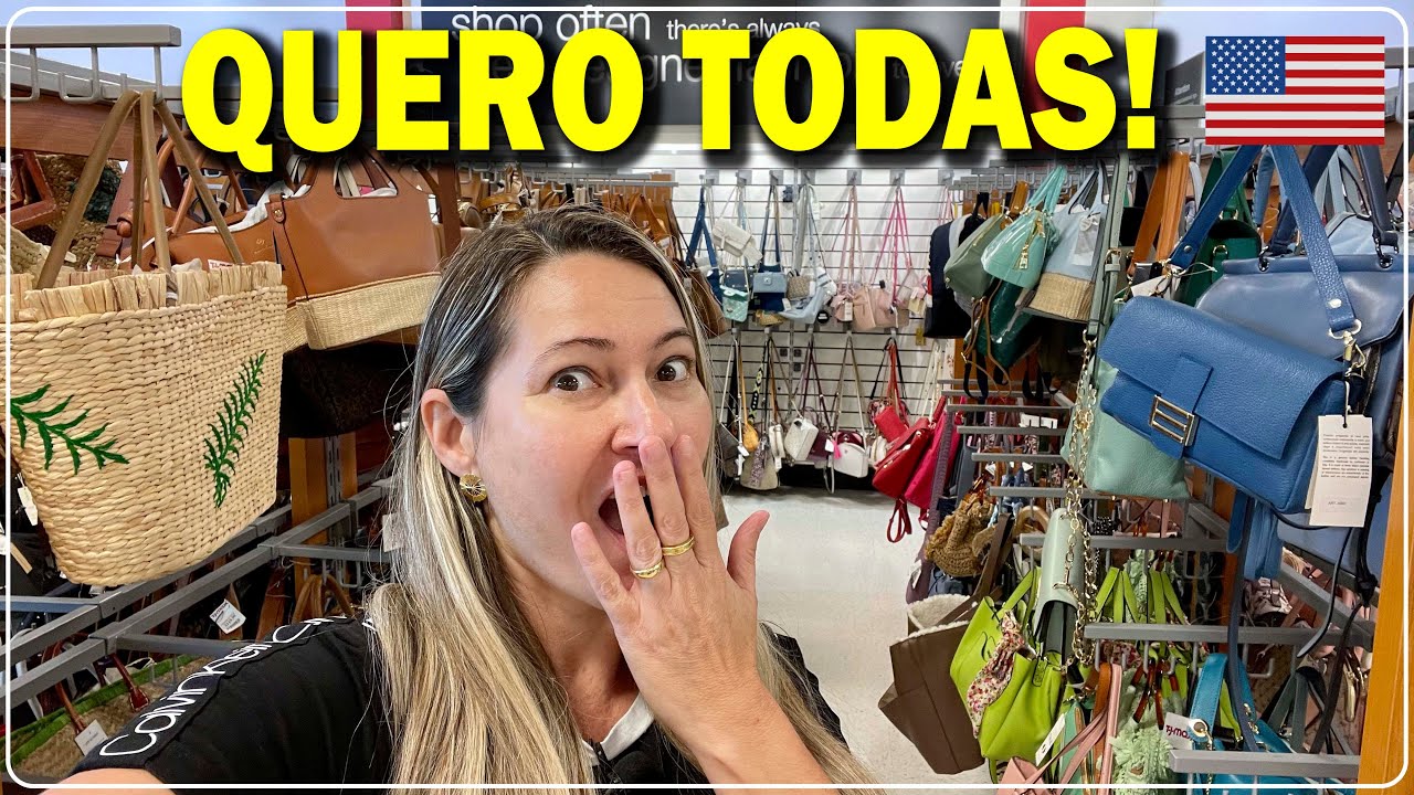 TJMAXX 👜 BOLSAS com PREÇOS INCRÍVEIS nos ESTADOS UNIDOS ✈️🇺🇸