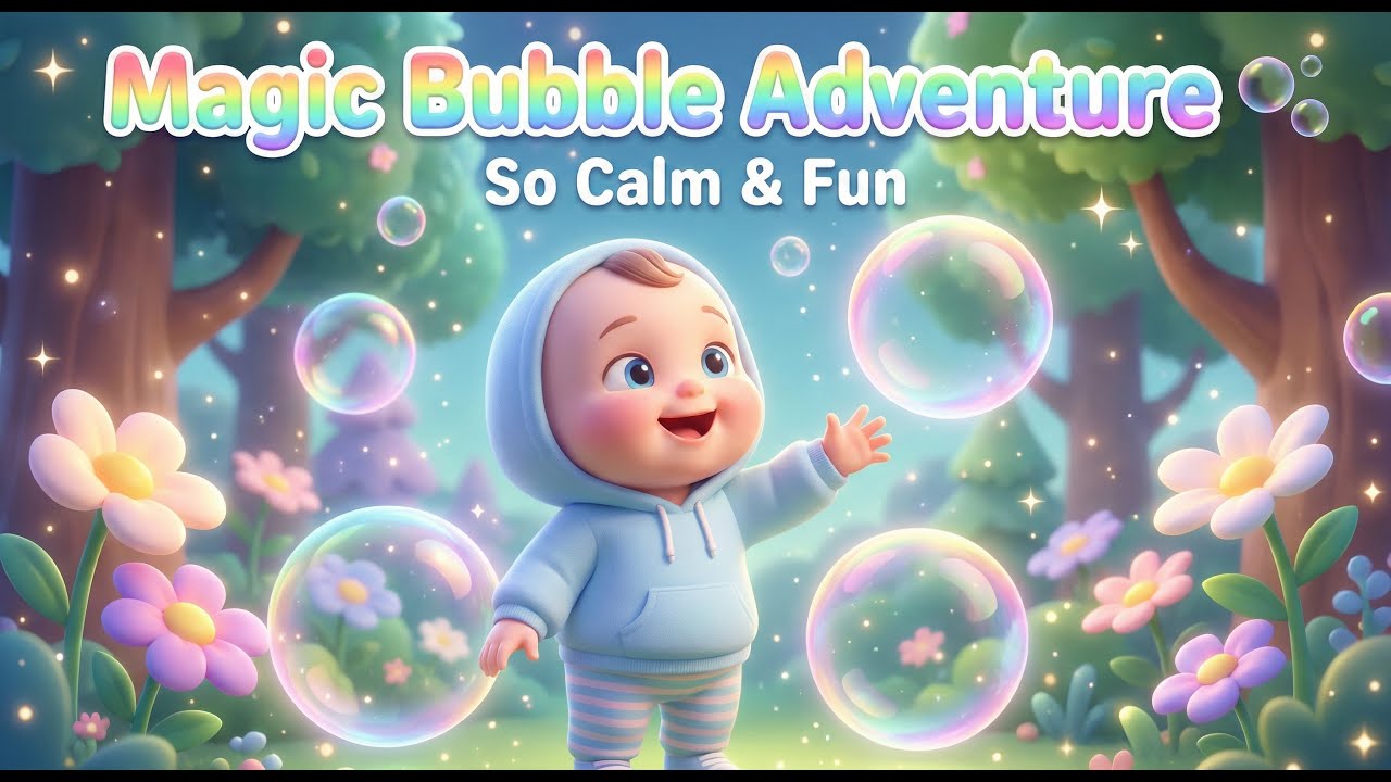 Magic Bubble Adventure 🫧 | Calm Baby Story with Music