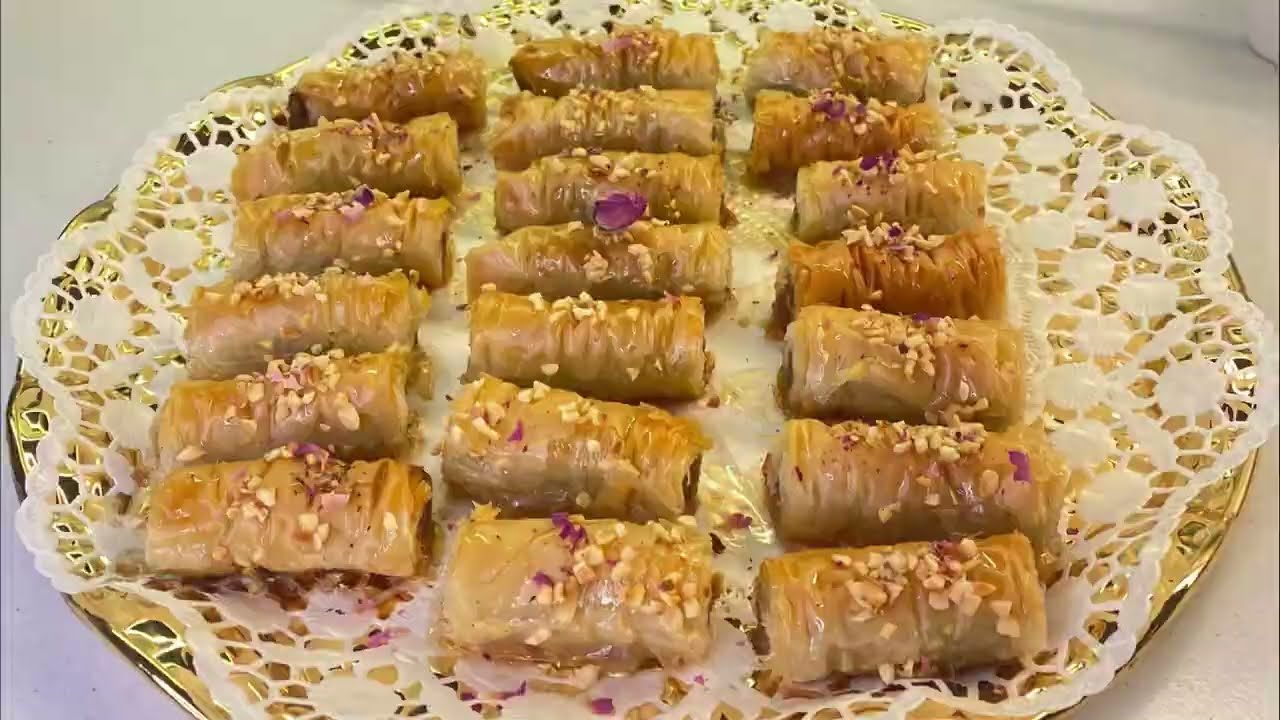 بقلاوة بالكركاع مقرمشة و بحشوة لذيذة وًرائعة و طريقة تحضير القطر 🌙معسلات رمضانية 🌙baklava