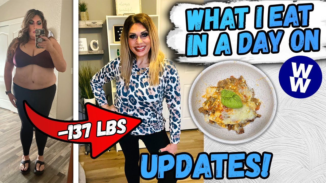 WHAT I EAT IN A DAY ON WW TO LOSE 137 POUNDS! - UPDATES!! - TACO LASAGNA & NEW PROTEIN POWDER!
