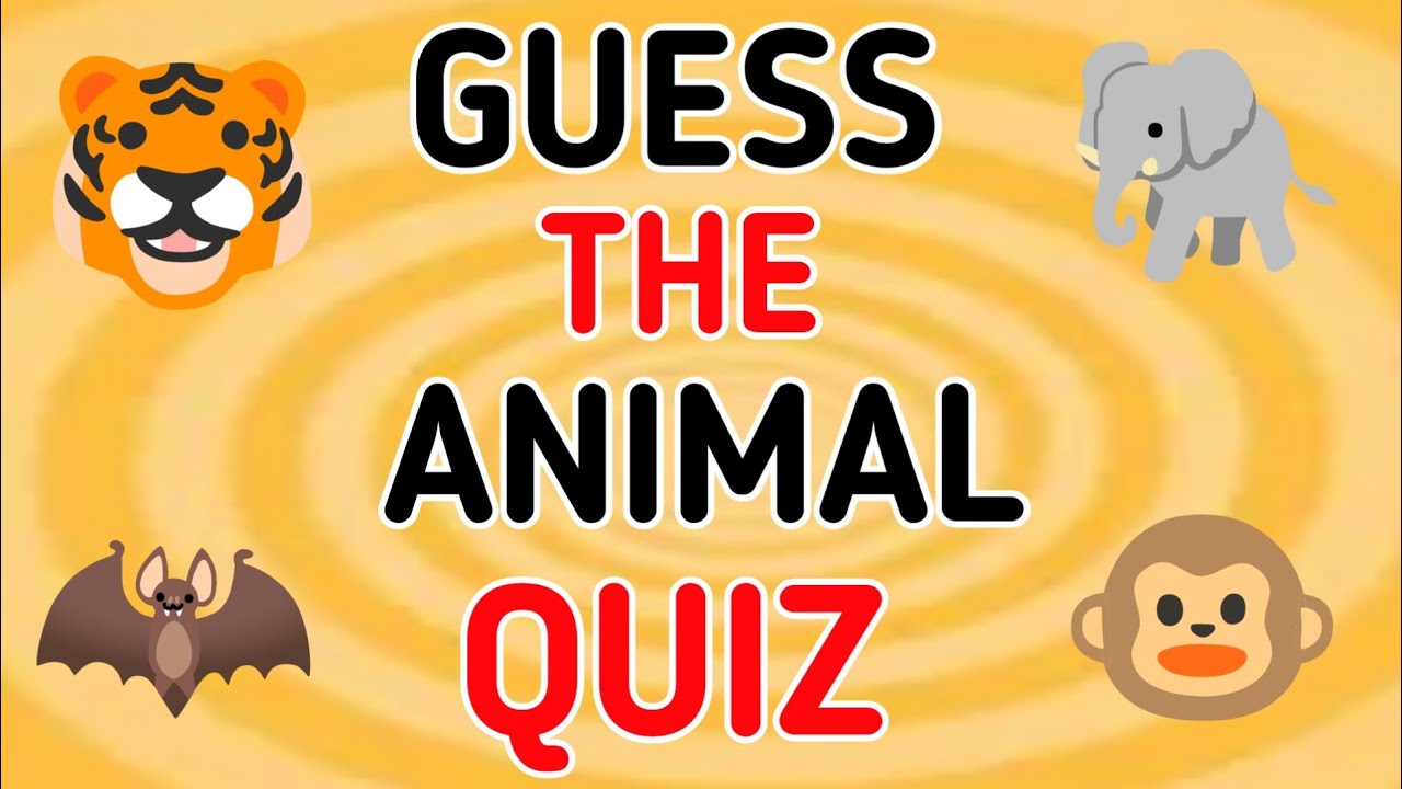 Animal Emoji Quiz | Guess The Animal Name By Emoji 😵&zwj;💫