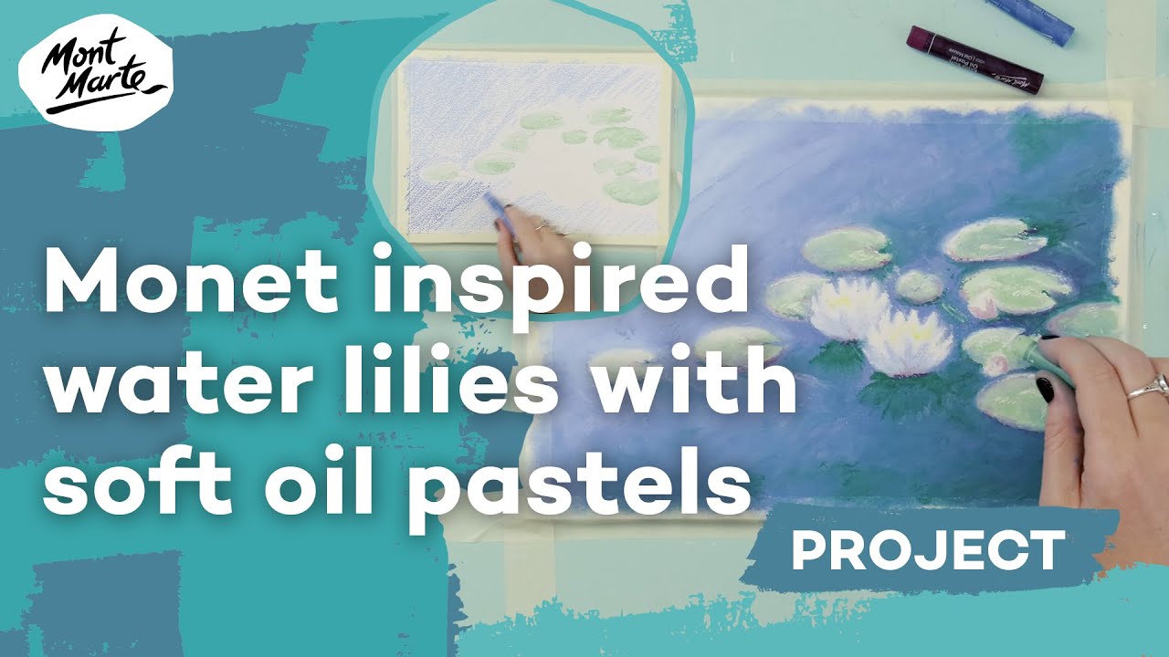 Draw Monet inspired water lilies with Extra Soft Oil Pastels