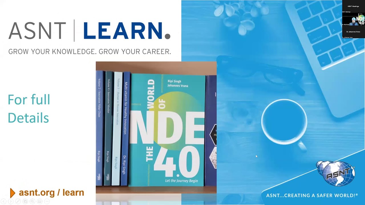 ASNT Learn Webinar: The World of NDE 4 0 Let the Journey Begin