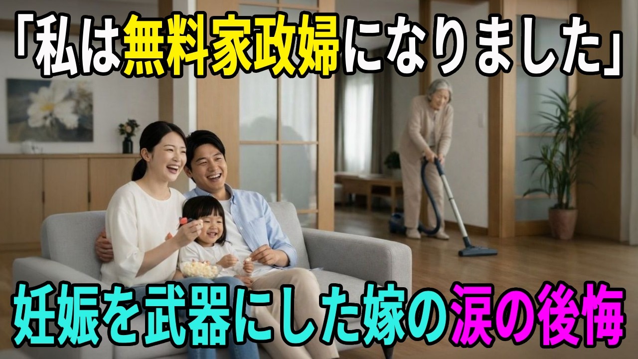 息子嫁の二人目妊娠で家事も育児も丸投げ…義母に押し付けた代償、嫁が涙する“衝撃の結末”へ【感動する話】